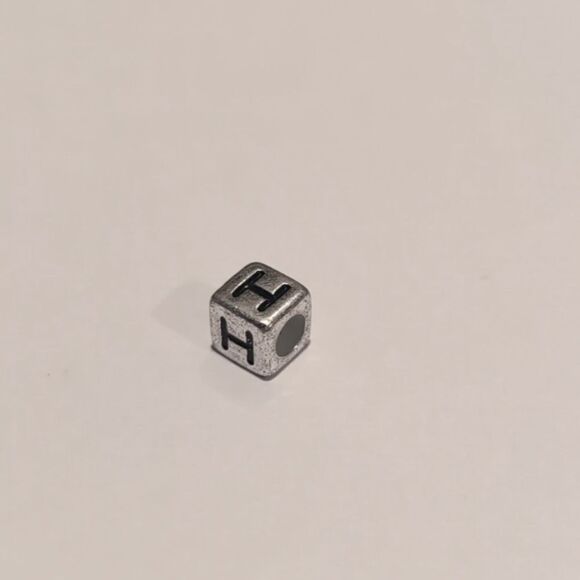Silver H Spacer Charm for Pandora Style Bracelet‎ - Picture 5 of 5